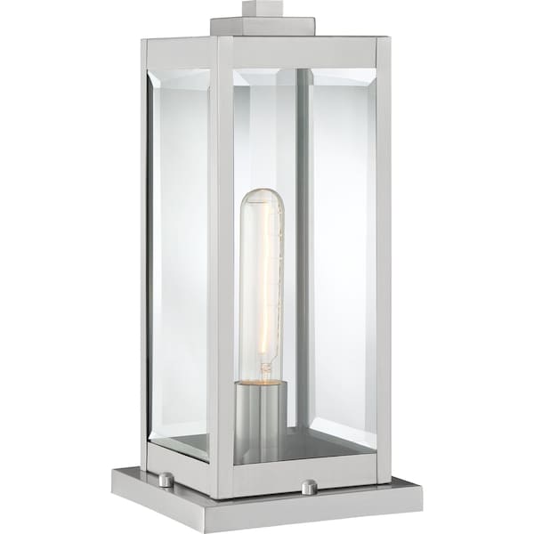 Quoizel Westover 1-Light Stainless Steel Outdoor Post Lantern WVR9106SS - main